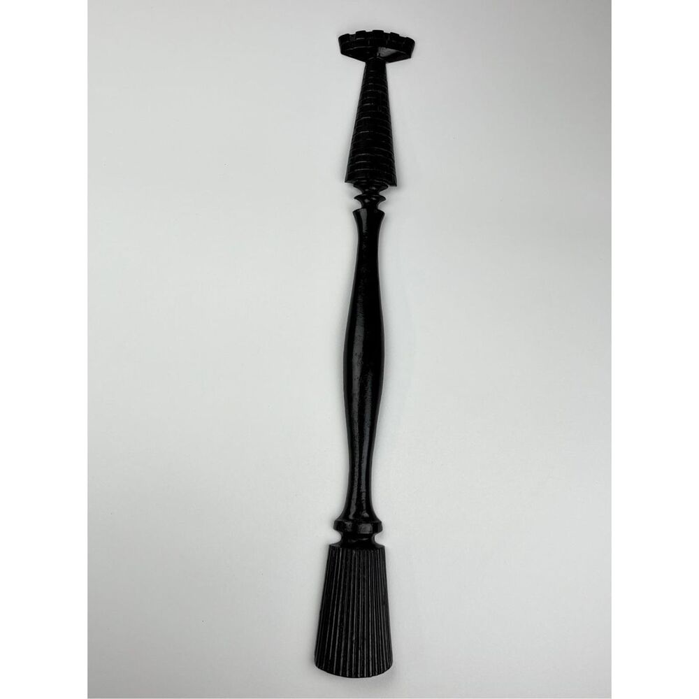 Vintage 1960s Sexton USA Black Cast Metal Wall Decor Gothic Architectural Finial
